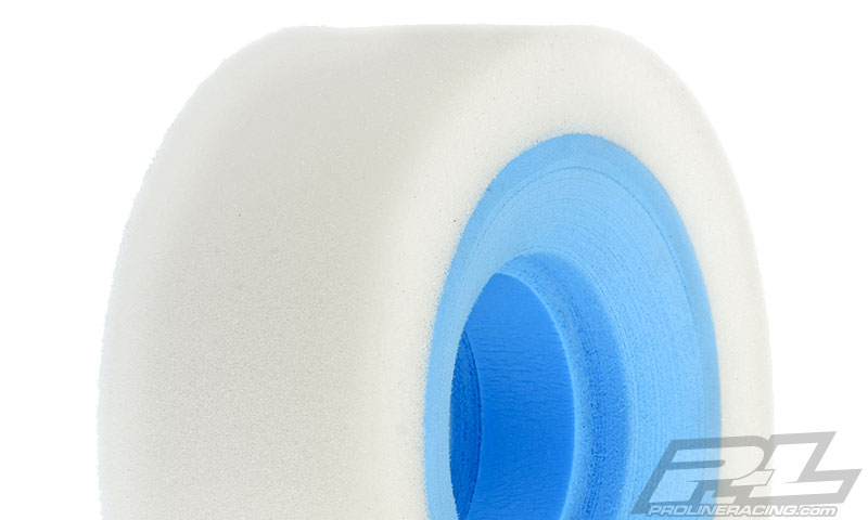 Boom Racing 1.55 Dual 2-Stage Open (Soft) / Closed (Hard) Cell Foam Rock Crawling Inserts for 4.19in (106mm) RC Crawler Tires (2) Black main image 0