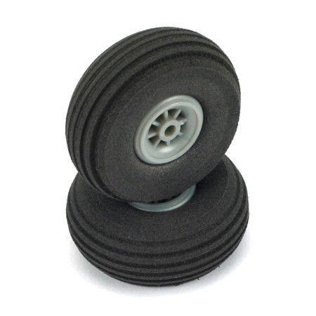 Du-Bro 175T Treaded Wheels - 1-3/4" Low Bounce Tires For RC Models