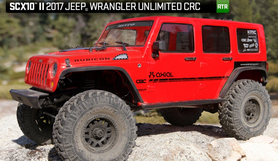 AX90060 SCX10 II 2017 Jeep Wrangler Unlimited CRC 1/10
