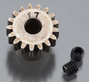 INTEGY RC Model CNC Steel Pinion Gear 17T 32 Pitch - For 5mm Shaft Brushless Motors