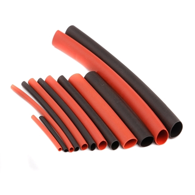 Krympeplast/Strømpe 6mm - 2 meter(1m Rød, 1m Sort) - Løten RC Shop AS