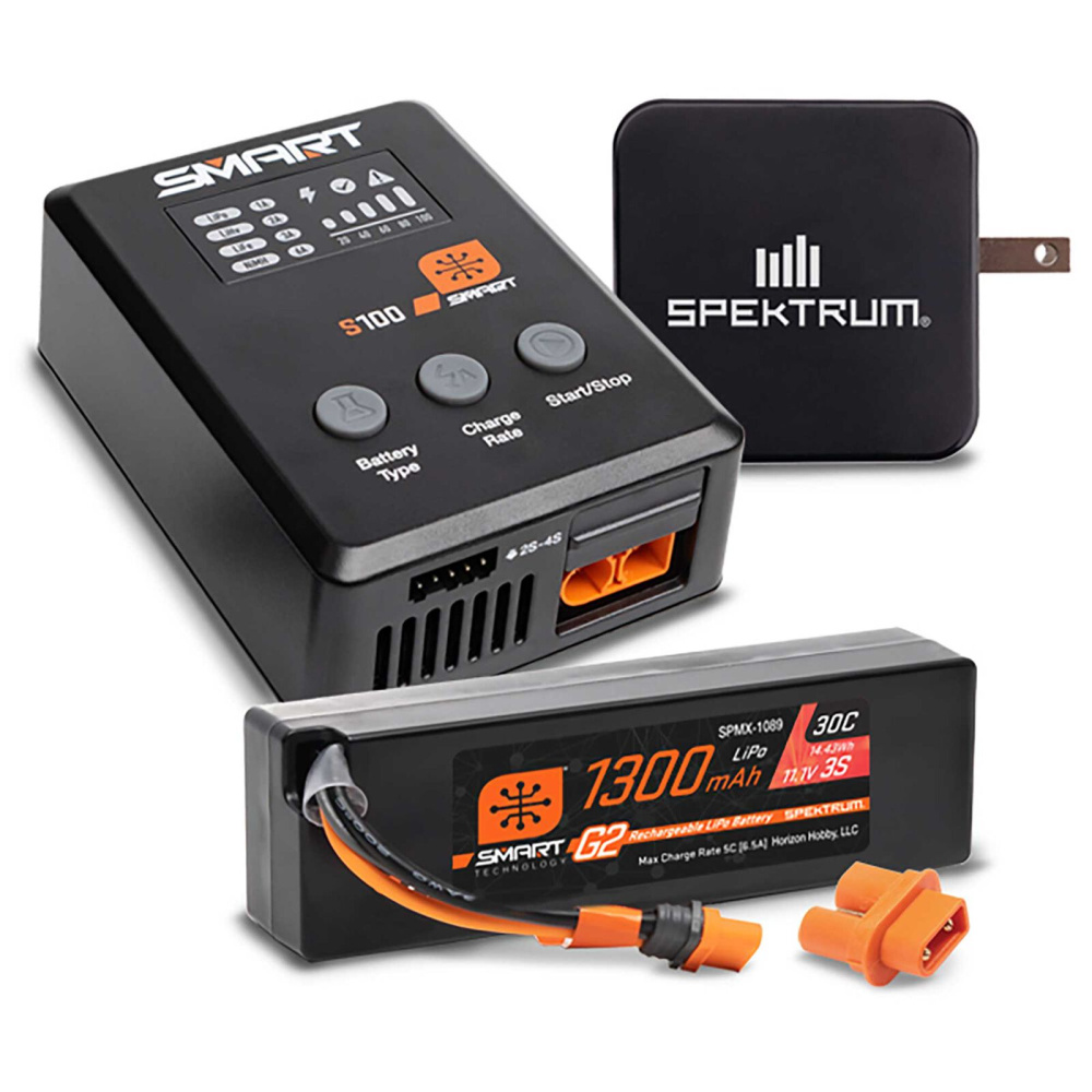 Spektrum Smart G2 Powerstage Bundle – Chargeur + Batterie Pour Avion RC RTF Basic
