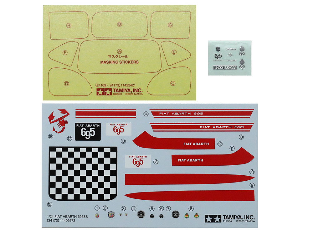 TAMIYA 24169 1:24 FIAT 500F – Maquette – Kit de construction en plastique, loisirs, bricolage, collage, kit de modélisme, modèle, modélisme en plastique, taille moyenne